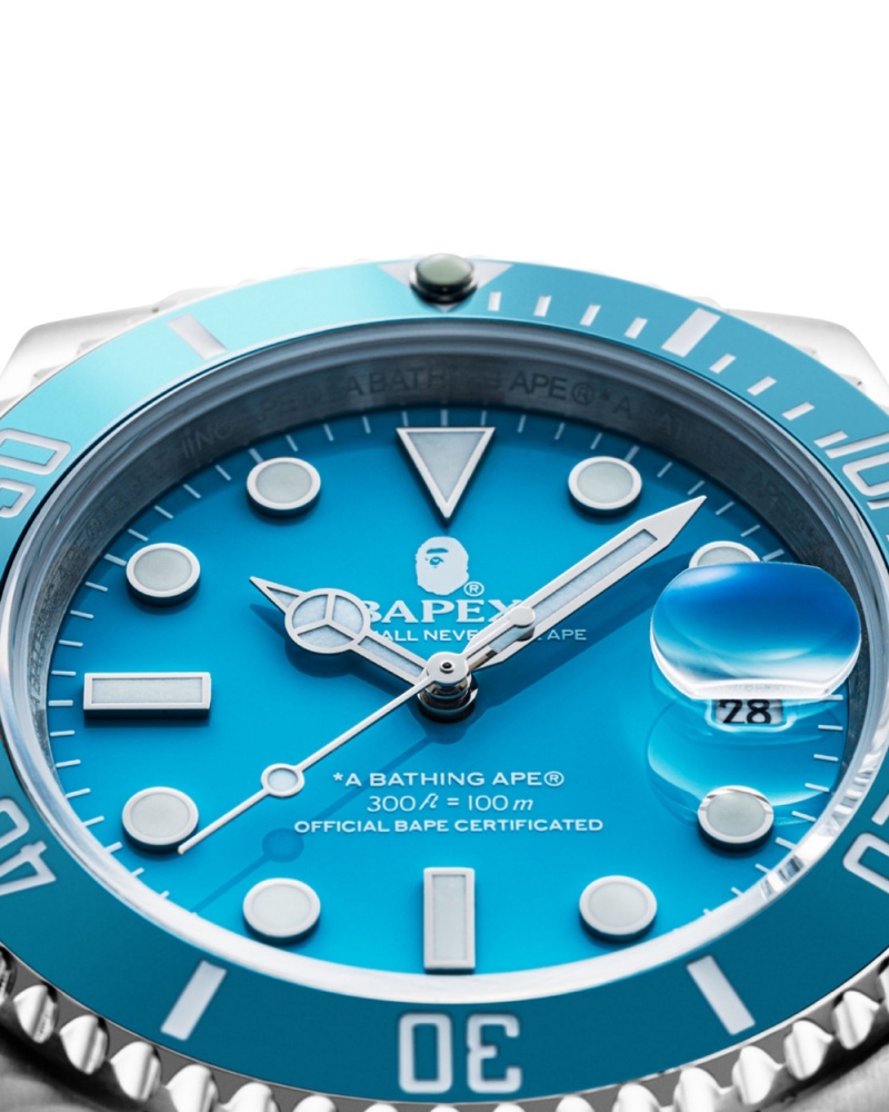 Montre Bape Catégories 1 BAPEX? Bleu Clair Homme | FVT-37398756